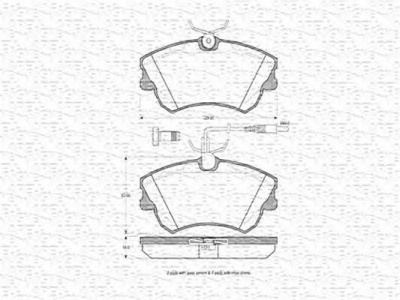 MAGNETI MARELLI 363702160459 -  Комплект тормозных колодок, дисковый тормоз